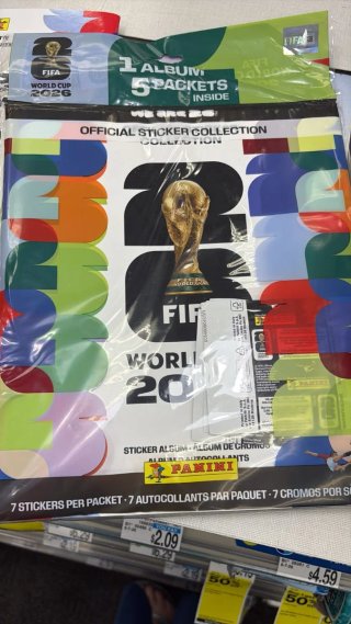 álbum + 5 sobres USA Starter Kit Mundial 2026