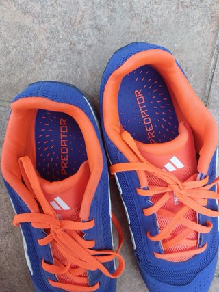 Zapatillas Adidas Futbol Sala Azul/Naranja