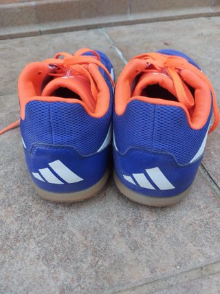 Zapatillas Adidas Futbol Sala Azul/Naranja