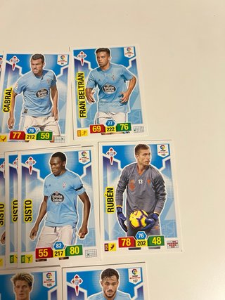 Lote cartas Celta Adrenalyn XL 18/19