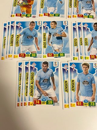 Lote cartas Celta Adrenalyn XL 18/19