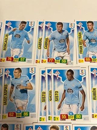 Lote cartas Celta Adrenalyn XL 18/19