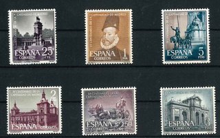 Serie Capitalidad de Madrid Edifil 1388/93 R43.3
