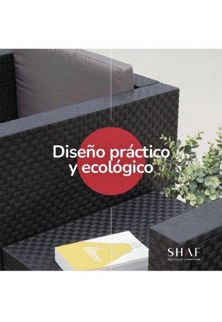 Conjunto Muebles Jardín Exterior Negro