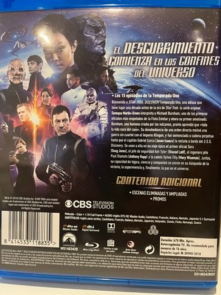 Star Trek Discovery Blu-ray T1 y T2