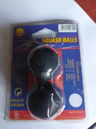 Pack 2 Pelotas Squash Negras