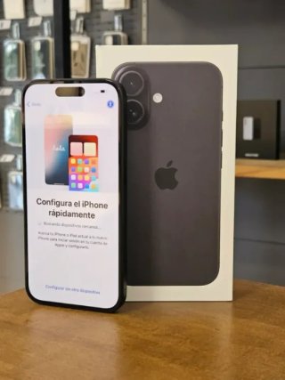 IPHONE 16 128GB NEGRO BATERIA 100% - 46 CICLOS