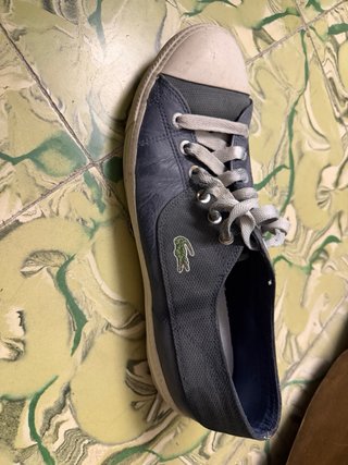 Zapatillas Lacoste Azul y Blanco