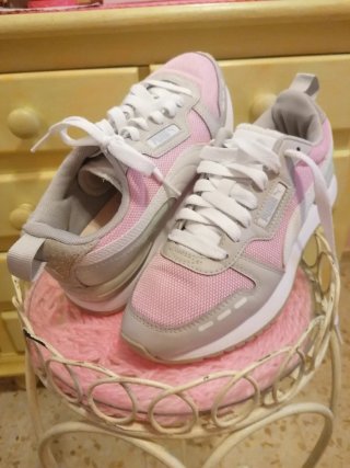 Zapatillas Puma rosas y grises talla 38