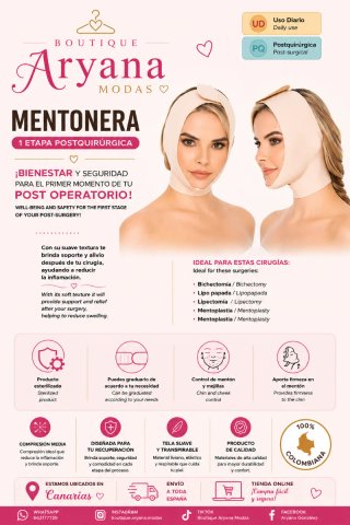 Faja Mentonera Postquirúrgica Aryana Modas