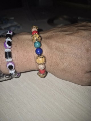 Pulseras de cuentas multicolor