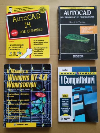 Lotto 12 manuali informatici vintage anni '90