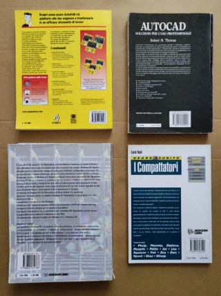 Lotto 12 manuali informatici vintage anni '90