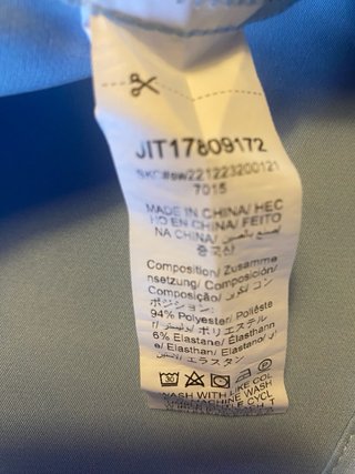 Vestito chemisier azzurro con bottoni