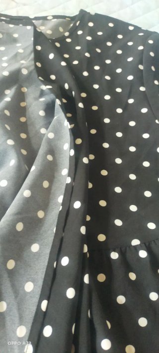 Vestito lungo a pois tg unica