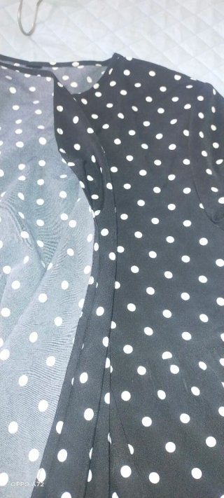 Vestito lungo a pois tg unica