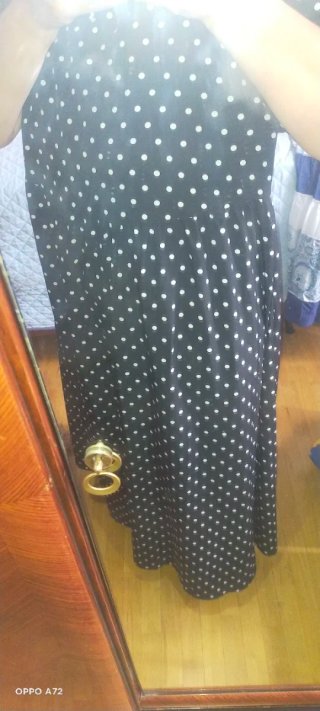 Vestito lungo a pois tg unica