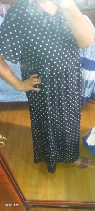 Vestito lungo a pois tg unica