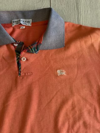 Polo Burberry Talla M Naranja