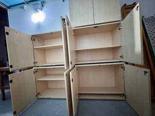 Armario bajo oficina madera