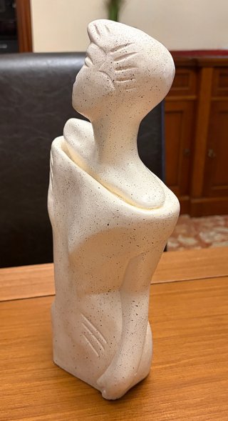 Figura Escultura Mujer Vintage Escayola 35cm