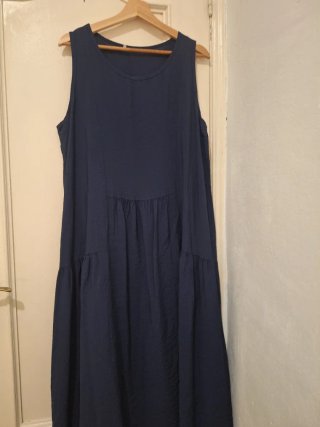 Vestido largo azul verano talla única