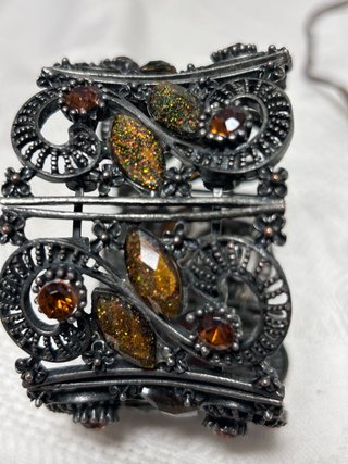Conjunto Bronce Ámbar: Collar y Pulsera