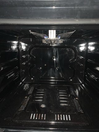 Cocina de gas butano blanca