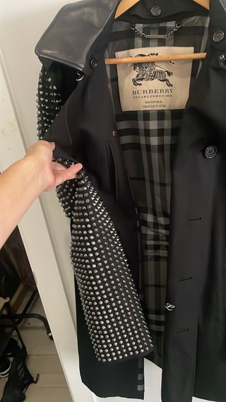 Trench Burberry Prorsum tachuelas cuero