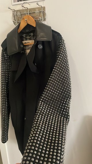 Trench Burberry Prorsum tachuelas cuero
