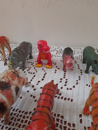 Set 10 animaletti plastica bambini