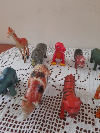 Set 10 animaletti plastica bambini