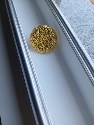 Broche Dourado para Lenços