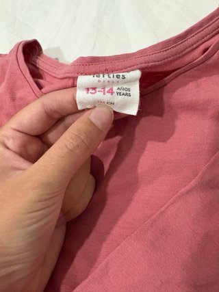 Camiseta manga larga rosa