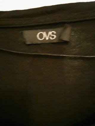 Maglia OVS nera con rose oro