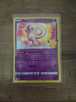 🇬🇧Carta Pokémon Mew BASIC 011/025 25 Aniversario