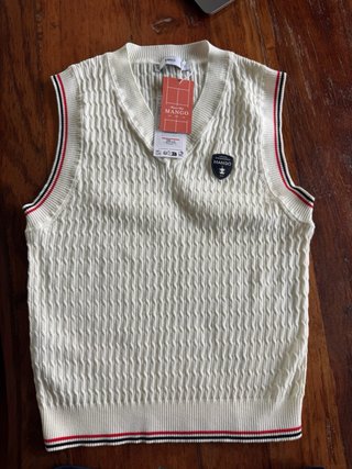 Chaleco Mango Talla S Cable Knit