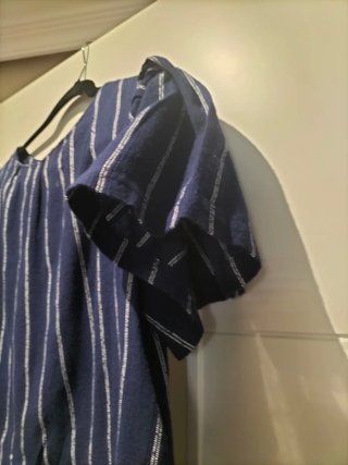 Blusa Rayas Azul y Blanco