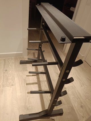 Soporte para barras, discos y mancuernas