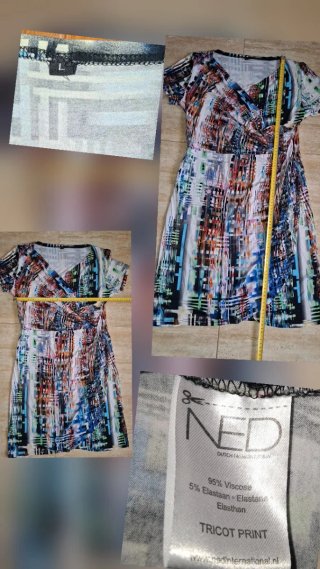 Lote 40/42, Ned, 2 vestidos con drapeado