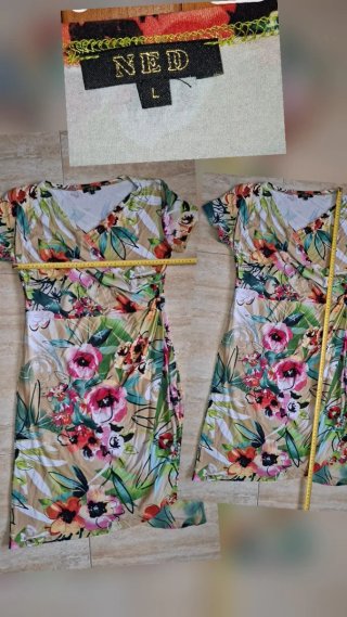 Lote 40/42, Ned, 2 vestidos con drapeado