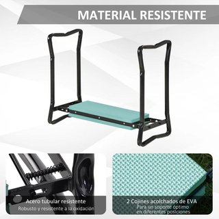 Taburete Jardín Reclinatorio Plegable 150kg EVA