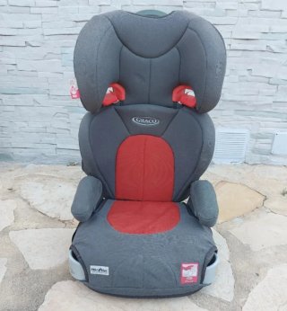 Silla de coche Graco gris y roja