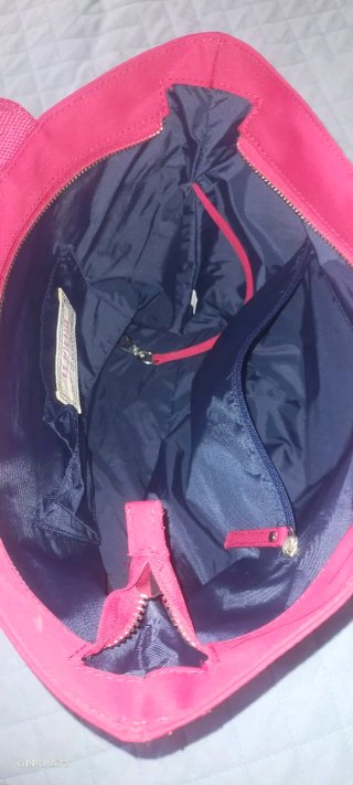 Borsetta U.S. Polo Assn. stoffa rosa. Roso