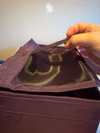 Organizador de zapatos de tela morado