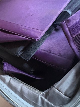 Organizador de zapatos de tela morado