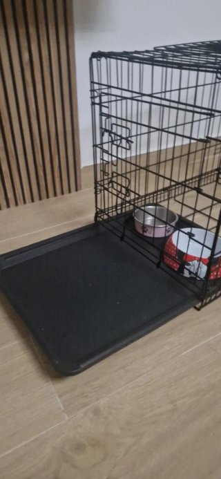 Jaula caseta perro negra