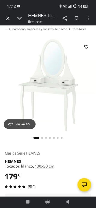 Tocador Ikea con Espejo