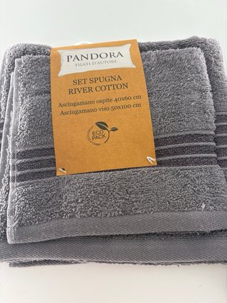 Set n. 4  Asciugamani Pandora River Cotton