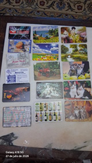 Lote 54 calendarios vintage